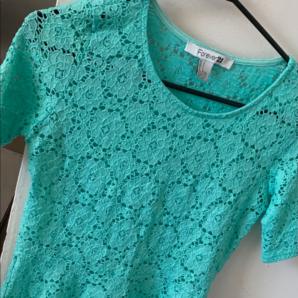 Top Forever21 Turquoise With A Shimmer So Pretty